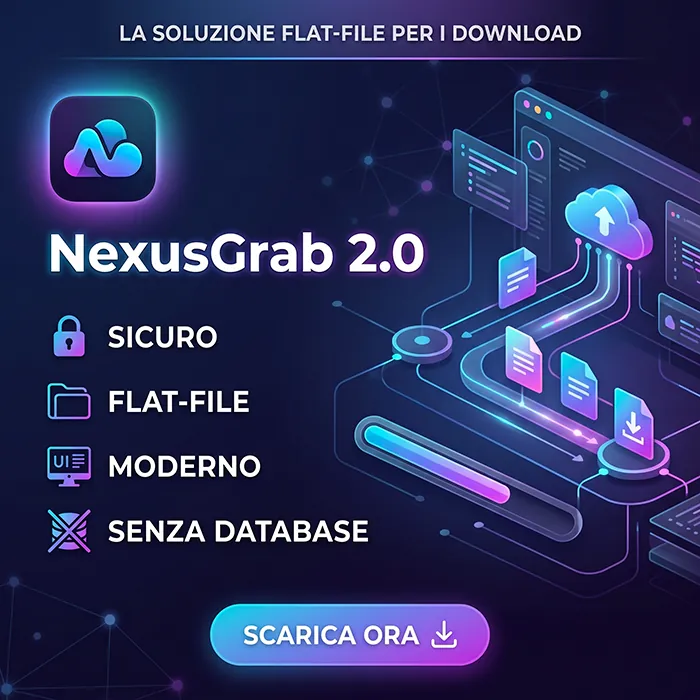 Screenshot NexusGrab 2.0: L'Evoluzione del Download Manager Flat-File