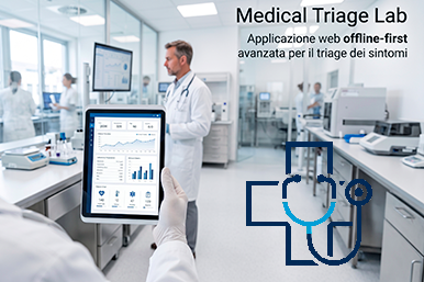 Screenshot Medical Triage & Lab Web: Portale Sanitario Full-Stack per l'Auto-Triage e l'Analisi Intelligente dei Referti di Laboratorio